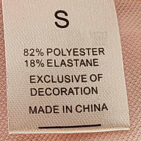 Rotita Peach Grey White Geo Print Poly Elastan Double Adj Strap Tankini Set Sz S - Picture 12 of 16